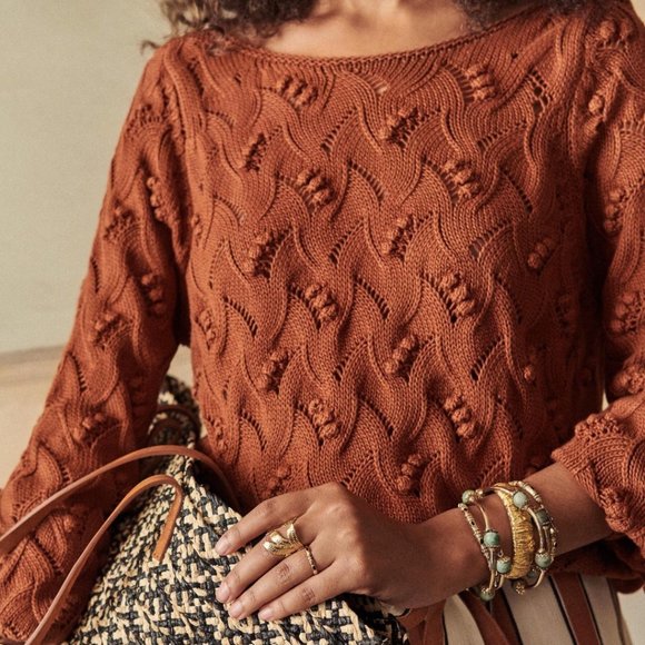 Sezane Sweaters - Sezane Chocolate Yvette Jumper
